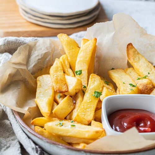 bowl of steak fries