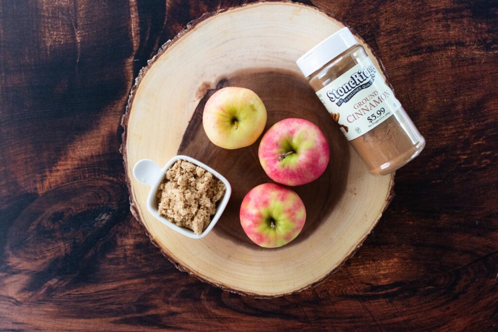 ingredients for air fryer baked apples